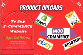 upload products or add products to shopify woocommerce store website