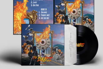do design layout digipack cd and vinyl for your band album