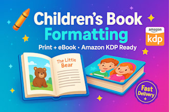 do book formatting, kindle ebook, paperback, hardcover formatting kdp