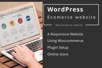 design responsive wordpress website and ecommerce online store