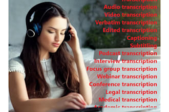 transcribe audio or video best