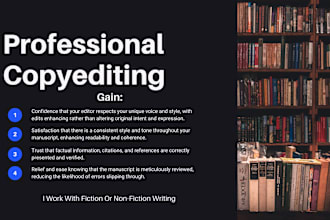 provide expert copyediting services for your manuscript