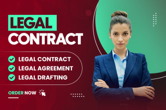 be your lawyer to write legal contract and agreements, nda, operating agreement