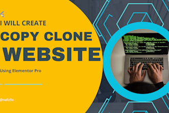 clone wordpress website design by elementor pro