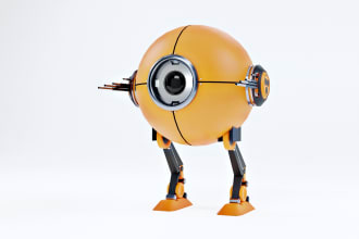 create 3d game assets, high quality renders, and animations