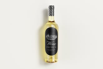 create labels for wine, tequila, juice, vodka, and beer