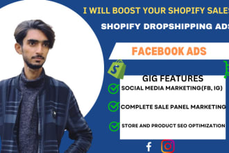 create shopify dropshipping facebook ads
