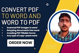 convert PDF to word or word to PDF