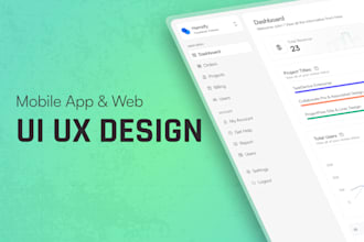 do mobile app ui ux design, website ui ux design