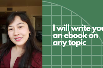 write you an ebook on any topic