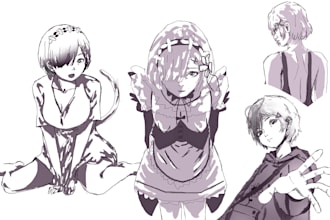 sketch anime for you
