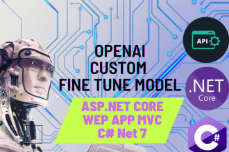 do custom finetune openai model in dot net core