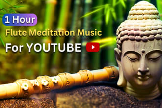 make 1 hour indian flute meditation music copyright free