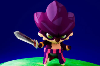 create a 3d character model for games or projects