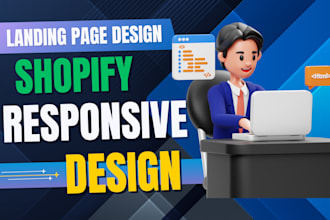 do shopify landing page design, shopify product page design