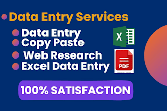 do data entry excel data entry gather data from the web and copy paste