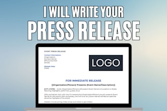write a press release for your product