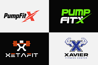 design a premium fitness logo for your gym or health brand
