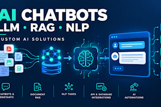 build a custom ai chatbot, llm app or rag system