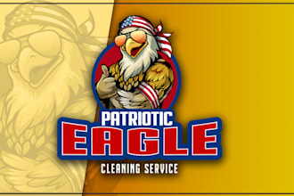 create hand drawn cartoon animal mascot logo for your brand
