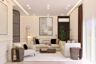 do 3d interior design and realistic 3d rendering with free designs