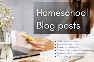 write a blog post on homeschool, motherhood or christianity
