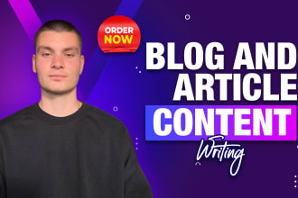 write blog and article content on any topic