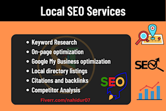 provide local SEO services for your local business to rank 3 pack on google