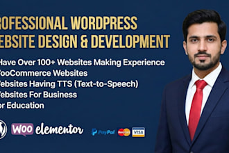 design a wordpress website for you