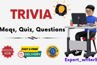 develop high quality, trivia, quiz, questions, literature