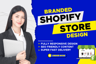 setup branded shopify dropshipping store or shopify website
