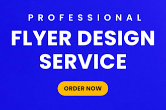 design professional flyer poster or postcard