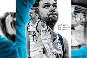 design a professional sports poster, flier or edit