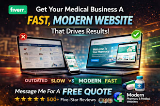 build pharmacy store and pharmacy website with ecommerce functionality