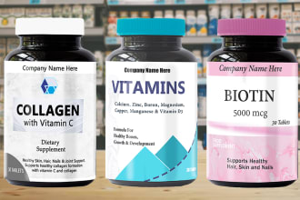 do splendid supplement label design and product label design