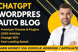 build chat gpt wordpress website with openai API, chatgpt auto blog API