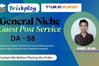 do general guest posts on da 52 website with do follow backlinks