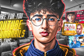 design amazing viral clickbait youtube thumbnail
