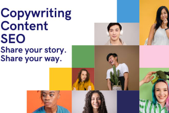 write ad copy, SEO content and social media copy