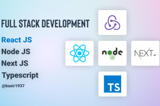 do web applications react js, node js, typescript, javascript