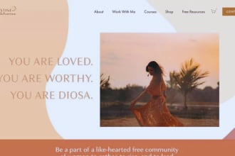 create life coaching, coaching website, consulting website with booking