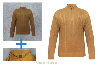 do ghost mannequin image retouching and color correction