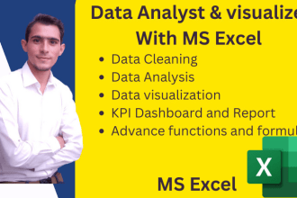 create ms excel custom reports and dynamic dashboards