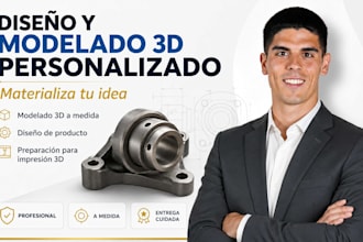 diseño y modelado 3d personalizado materialice su idea