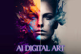 Hot Deals!  create stunning custom ai generated digital character design