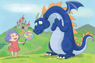 draw children book illustration