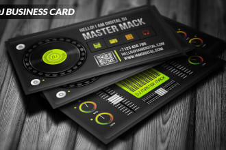 make dj business cards for mobile djs or musician