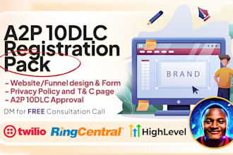 a2p 10dlc registration on twilio andgohighlevel, a2p 10dlc pack for approval