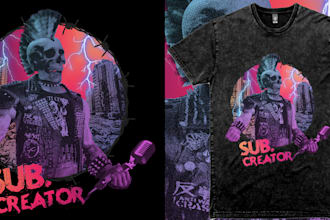 do create artwork for band merch tshirt