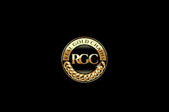 design cutting edge vital real gold chains logo